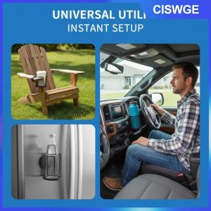 CISWGE 1 chiếc Giá đỡ đồ uống chống trượt giá đỡ cốc trên ô tô bằng nam châm chịu lực cao với nam châm siêu mạnh N38 đường kính trong 838 cm dùng cho xe hơi