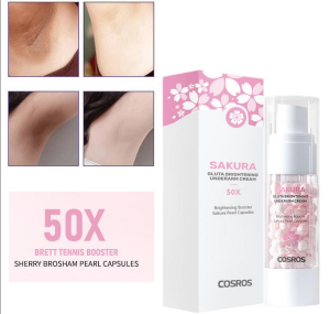 COSROS SAKURA GLUTA BRIGHTENING UNDERARM BOOSTER CREAM Body Cream with Cherry Blossom Extract 30g