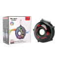 [ZQS4239] Wireless Portable Bluetooth Speaker With Led Light With Mic[4 inch x 2 speaker]. 