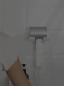 AELEYIX 140 Hair dryer storage rack bathroom no-drill wall-mounted hair dryer holder electric hair dryer hanging rack