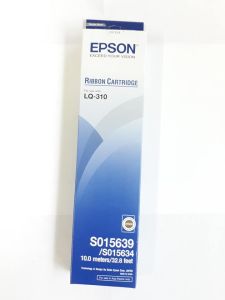 EPSON LQ-310 ผ้าหมึก Epson S015639 ผ้าหมึกพร้อมตลับของแท้ Original Ribbon ใช้กับเครื่อง LQ-310