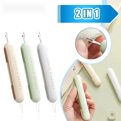 Quick Needle Introducer Needle Threader for Hand Sewing 2-in-1 Automatic Thread Remover Sewing Supplies Household Sewing Accessories whit Manual