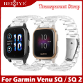 Fashion Transparent Strap for Garmin Venu Sq Sq 2 Smart Watch Clear Strap Ultralight Wristband for Garmin Venu SQ Music Sport Band accessories. 