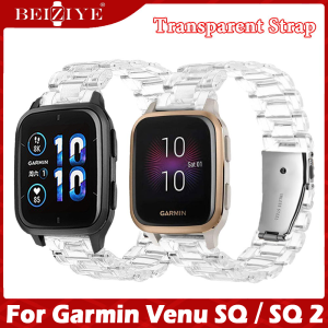 Fashion Transparent Strap for Garmin Venu Sq Sq 2 Strap Smart Watch Clear Wristband for Garmin Venu SQ Music strap Sport Band accessories