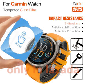 Zenia 2pcs Full Screen Protector Film for Garmin Fenix 9 inReach 8 E AMOLED 51mm 47mm 43mm 7X 7 7S Pro Sapphire Solar Forerunner 70 170 Music 955 255 165 Approach S70 42mm HD 9H 2.5D Tempered Protective Glass Explosion-proof Anti Scratch Film Accessories