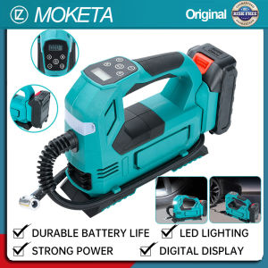 Moketa 120W Wireless Auto Air Compressor Pump Car / Motorcycle Bicycle Tire Inflator DC/Battery