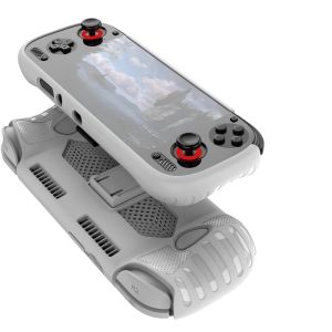MISSUP TPU Handheld Game Console Case Soft with Kickstand Protective Cover Anti Slip Host Shell for AYN Odin 3