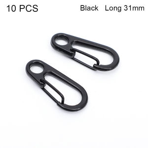 10PCS Metal O Ring Spring Clasps Openable Carabiner Keychain Rings Bag Clips Hook Dog Chain Buckles Connector For DIY Jewelry