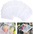 100 Pieces Green Fruit Protection Bags- 6x8 Inch Fruit Netting Bags with Drawstring,Garden Fruit Cover Mesh Bag to Protect Plants from Pest Birds Squirrels. 
