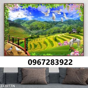 Tranh gạch 3D phong cảnh đẹp