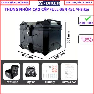 Thùng nhôm 35l 22l 28l 36l 45l thùng nhôm xe thùng nhôm thùng gắn xe máy mbiker