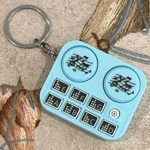 มินิเพลง ดีเจ เครื่องเล่นแผ่นดิสก์พวงกุญแจเครื่องดนตรีปุ่มเสียงเกมของเล่นเด็กการศึกษาของเล่นกระเป๋าจี้พวงกุญแจ