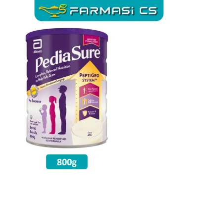 Abbott Pediasure Peptigro Plain 800g EXP:01/2028 [ 1-10 years old Growth Height Farmasi CS ]