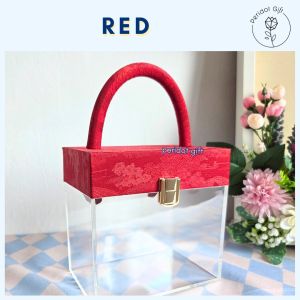Floral Acrylic Gift Box - Premium Hantaran Birthday Corporate Wedding Nikah Engagement Event