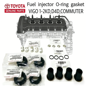 Set valve cover gasket injector seal washer for TOYOTA VIGO COMMUTER TIGER D4D genuine Toyota parts