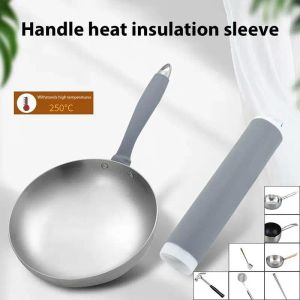 Pot Handle Heat Resistant Cover Anti-scalding Rubber Protector Sleeve Non-Slip Pot Handle