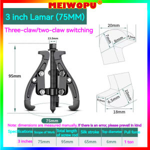 3.6.10 Inch Pulling Horse Bearing Disassembly Tool Small Labor-Saving Triangle Grab Puller Universal Extractor