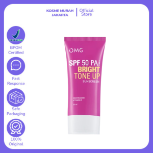 OMG Oh My Glow Bright Booster UV Barrier Sunscreen SPF 50 PA++++ - Untuk Semua Jenis Kulit - Sunscreen Ringan Cepat Meresap