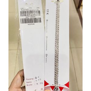 Gelang sisik naga emas asli kadar 75 750 17k rantai tangan whitegold putih coco jam polos ukir