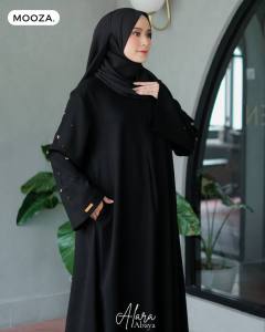 Alara Abaya Dress Bahan Jetblack Kiara Size M L XL / Abaya Turki Terbaru 2023