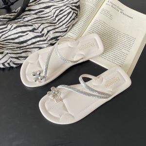 รองเท้าแตะแฟชั่น ขับผิว พื้นนิ่ม ส้นแบน น้ำหนักเบา ใส่แล้วขับผิว ใส่สบาย