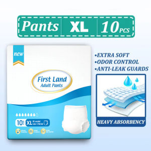 【Free Shipping】QAQA 50PCS Adult Diapers M/L/XL (10pcs/1pack) Adult Pull-Up Pants Leak-Proof Quickly Aabsorb Adult Incontinence diaper Overnight Comfort Absorbency Leak Protection