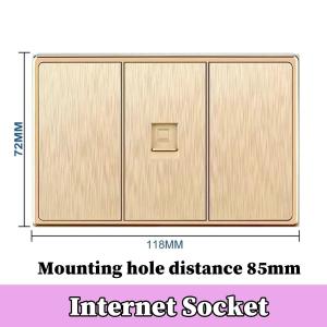 118 Modular Socket Panel 5 6 10 Gang Wall Plate with Phone Internet Ports for Home Installation