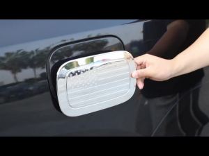 OnlyF U JeCar ABS Fuel Tank Cover Flag Pattern Gas Cap Decoration For Dodge Durango 2011 Up Carbon Fiber Chrome Color Auto Accessories Y5R7K