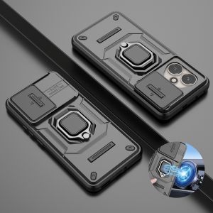 Funda For Honor 400 5G Slide Camera Protection Shockproof Armor Phone Case For Honor400 5G Car Magnetic Ring Holder Back Cover2026