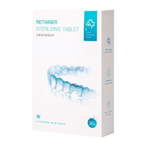 30pcs Tablet Pembersih Retainer Aligner Gigi Tiruan Gigi Palsu Y-Kelin