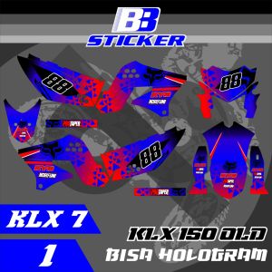 Striping KLX Lama Stiker KLX Lama KLX 150 SPAKBOR BELAKANG PENDEK  Klx 7