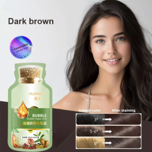 Plant Ingredients DIY Hair Coloring Shampoo Natural Botanical Extract Bubble Hair Dye
