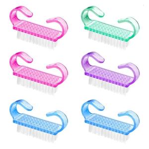 Professional Plastic Nail Cleaning Brush Fine Bristles Design Light Weight Tool For Salon Travel Manicure Care
