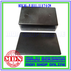 Box X6 - Box Plastik P18 x L11 x T6 Cm jual per 3 pcs