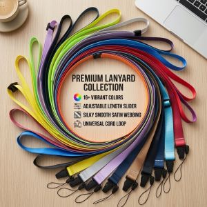 Adjustable Double-Head Airplane Buckle Lanyard Neck Strap Retractable Design for Mini Fan