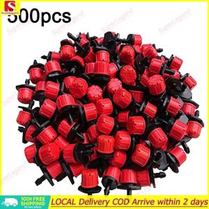 【Big Sale】500Pcs 1/4 Inch Adjustable Irrigation Drippers Rotating Sprinklers Micro Drip Irrigation Sprinklers for Watering System【SuperLegend】