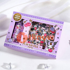 I Know 14 Cái/bộ Sanrio Mymelody Kuromi Cinnamoroll Bộ Miếng Dán Băng Dính Washi Hoạt Hình Sổ Lưu Niệm Tự Làm Nhật Ký Văn Phòng Phẩm Quà Tặng Thiết Kế