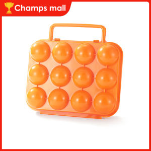 1Pcs 6/12 Grid Plastic Egg Tray Durable Organizer Case Outdoor Picnic Egg Storage Box For Outdoor