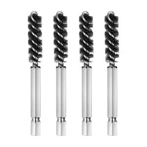 2/4 Pcs Golf Shaft Ferrules Brush Golf Clubs Head Hosel Brush Stainless Steel Bore Brush Wire Brush Cleaning Tool