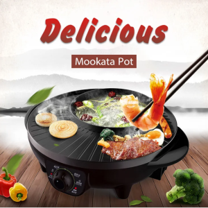Multi-funciton Non-stick Pot 2IN1 BBQ & Steamboat Grill Pan