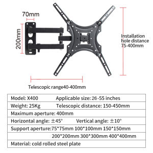 【Imported from Germany】TV wall stand TV Wall Mount Bracket wall-mounted rotatable No punching tv stand for hanging wall
