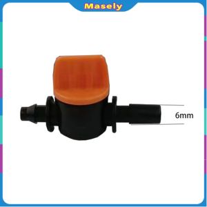 Masely Mini Valve For 4/7mm Hose Irrigation Water Flow Control Valve With Barb
