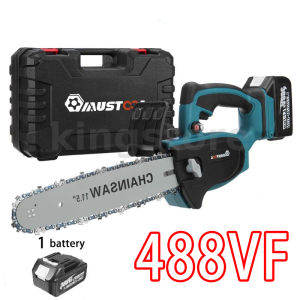 FX IN STOCK Cordless Chainsaw 6inch Cordless Gergaji pokok Electric Pruning Saw Rechargeable Battery Mini Electric Saw