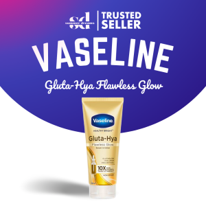 VASELINE Gluta Hya Serum Burst UV Body Lotion Flawless Bright 300ml with Pro-Retinol