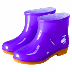 NOBLELUX Non-slip Womens Short Rain Boots Waterproof Low-top Garden Rain Shoes Thickened Durable Water Shoes For OutdoorsKitchenWork