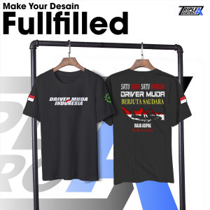 Kaos DRIVER MUDA INDONESIA SATU NUSA SATU BANGSA DRIVER MUDA BERJUTA SAUDARA RAJA ASPAL SENUSANTARA Baju By Triple A Distro