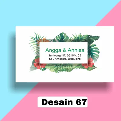 Amplop Kondangan Cetak nama bisa cetak untuk 2 nama