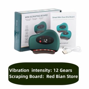 Máy Mát Xa Rung Cạo Chạy Điện Thiết Bị Nâng Cơ Mặt Giải Độc NẠO VÉT Nén Nóng 9 Bánh Răng Làm Dịu Cơ Bắp Căng Thẳng Kinh Tuyến