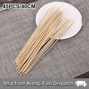 45-100 Pcs Bamboo Skewers/Hot Pot Skewers/30-45cm Disposable BBQ Skewers/Carbonized Bamboo Skewers/Flower Packaging