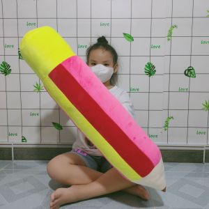 GỐI BÚT CHÌ CẦU VỒNG NHIỀU SIZE VẢI MỊN KHÔNG NHĂN GÒN MỀM MẪU MỚI NHẤT